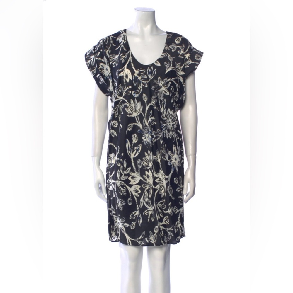 Balenciaga Monochrome Floral mini dress size 38